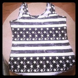 Large stars and stripes tank